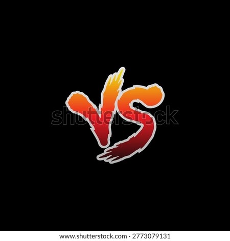A Logo for Versus as a symbol of confrontation, competition, or duel, used in sports, gaming, or comparing two things (VS).
