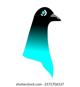 THE LOGO IS A VERY ELEGANT COLORED ROBOT DOVE