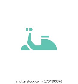 logo vespa scooter modern cute simple vector