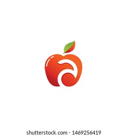 Logo vextor graphic A aple juice health vitamin 