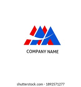 Logotipo de letra M de Vextor simple para la empresa Logotipos y otros