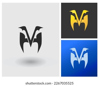 Logo VH Letter shape monogram style