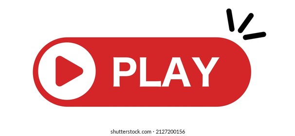 Logo for video and music playback. Play button. Vector.