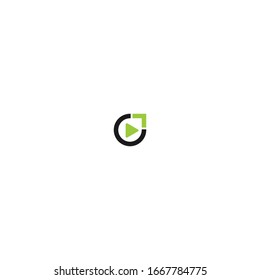 logo for video play. simple, clean, iconic and modern
