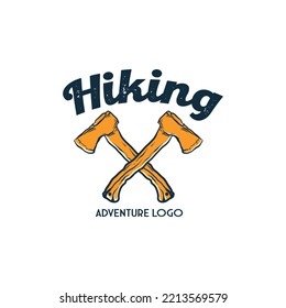 Logo Vintage Adventure And mountain Camp design
