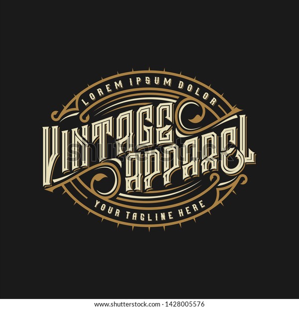 Logo Vintage Clothing Brands Stock Vector (Royalty Free) 1428005576 ...