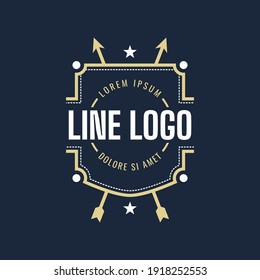 Logo-Vintage-Rahmen, Logo-Illustration, Vintage-Rahmen