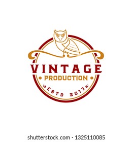 LOGO VINTAGE OWL