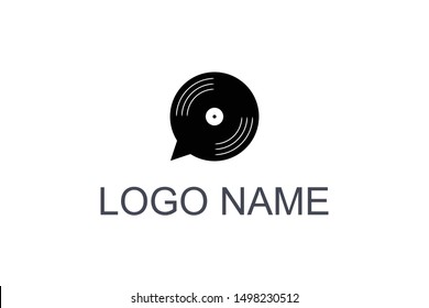 Logo Vinyl Chat Vector Logo
