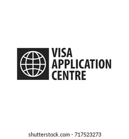 Logo Of Visa Application Centre. Vector Illustration