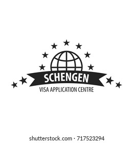 Logo of Visa application centre. Vector illustration