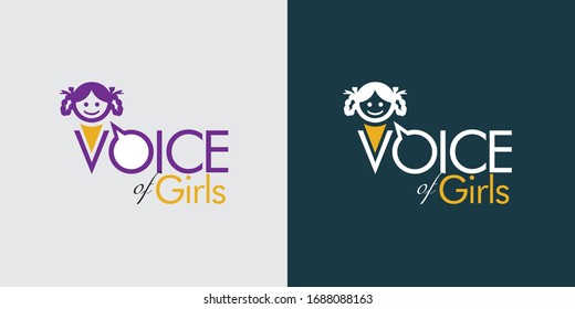 Logo Of Voice Of Girls In Vector