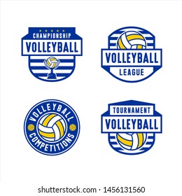 Logo Volleyball Competitions Leaguae Collection