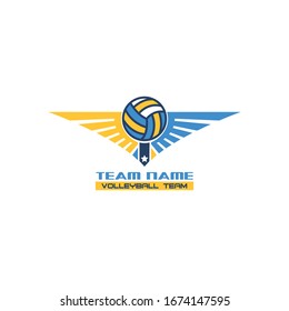 Logo Of Volleyball Team, Volleyball Team Logo, Volleyball Embleem, Wing Logo