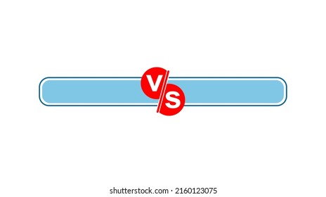 Logo vs. VS vector letters illustration. Contest icon. Combat symbol. Versus, isolated in white background