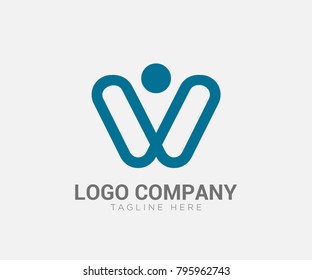 logo W abstract vector