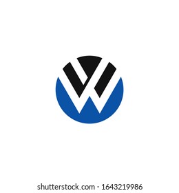 logo W design vector modern graphic