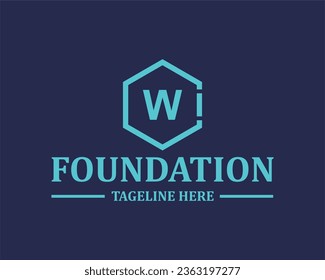 Logo-W-Anfangsbuchstaben Vektor-Design 