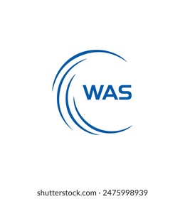 WAS-Logo. W A S-Design. Weiß war der Buchstabe. WAS, W A S-Brief-Logo-Design. W A S-Letter-Logo-Design 