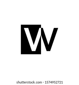 logo W simple vector modern font