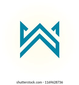 logo W vector. icon W abstract. alphabet symbol illustrator EPS 10
