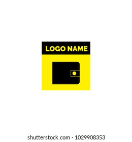 Logo wallet. Wallet, logo money