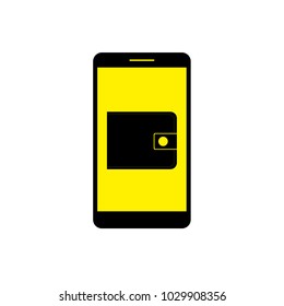 Logo wallet. Wallet, logo money