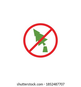 logo warning with fallen trees