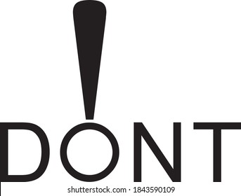 Logo of a warning sign 