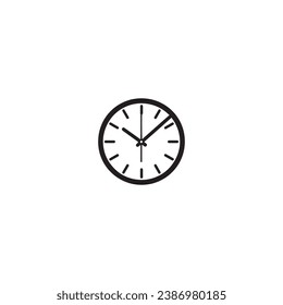 A logo of watch icon vector design watch silhouette isolated