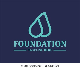 Logo water design monogram vektor illustration 