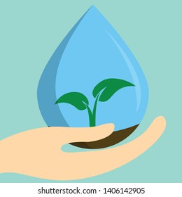 Logo Water and forest conservation.