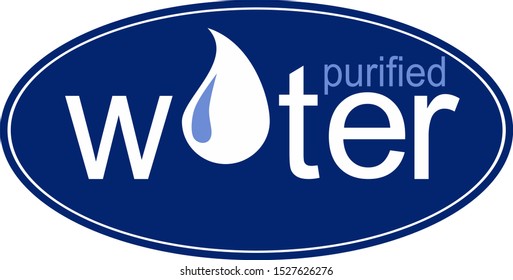 Logo water icon vector background