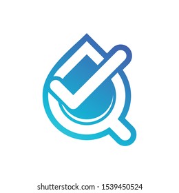 logo water tick search vector