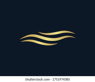a logo of the wave