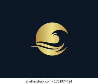 a logo of the wave