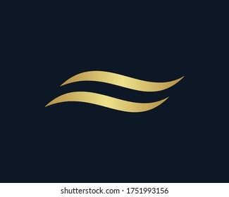 a logo of the wave
