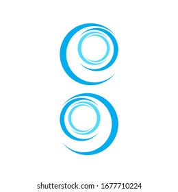 Logo Wave Icon Vector Illustration Design