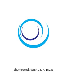 Diseño Ilustración del vector de iconos de onda del logotipo