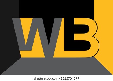 logo wb design graphic vector