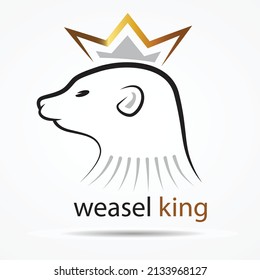 Logo Weasel King Elegant and Modern Design
