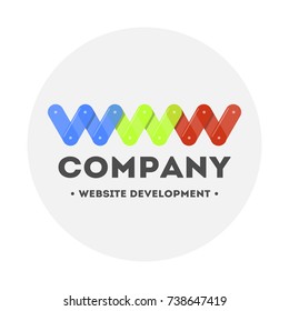 Logo web design and website development. Computer Repair. Bright and modern.