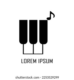 Its a logo which depict piano and logo icon and musical intrument.