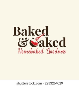 logo. whisk cake for bakery cooking or cake.  cake making, baking