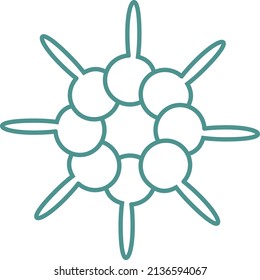 logo of white flower with white background