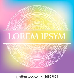 logo white mandala