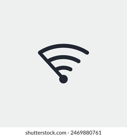 Logo wifi start speed meter unique with blank background