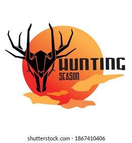 Logo for wild deer hunter 