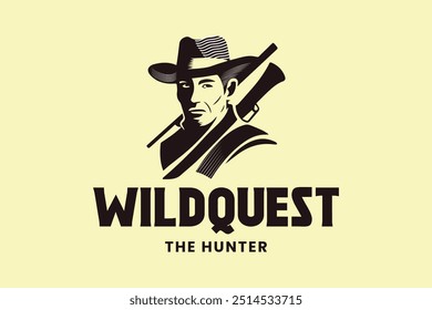 The logo for wildquest the hunter