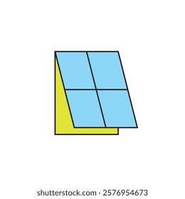 Logo window unique design with blank background